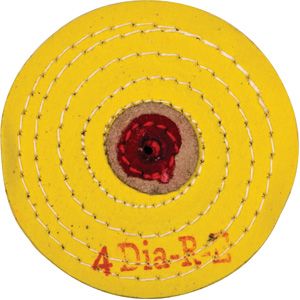 Yellow Treated Muslin Wheel Buff, 4