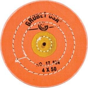 Orange Treated Muslin Buffing Wheel Buff, 4