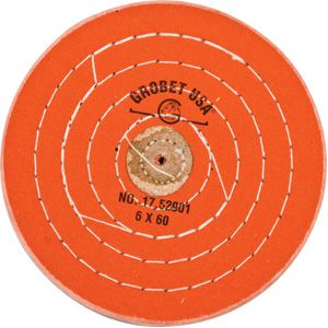 Orange Treated Muslin Buffing Wheel Buff, 6