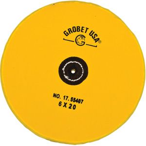 Yellow Muslin Buff with Leather Center 