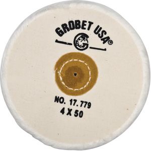 Finex Combed Muslin Buffs with Leather Center - 4