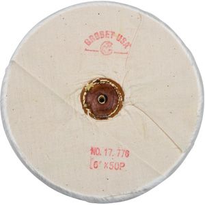 Finex Combed Muslin Buffs with Leather Center 6