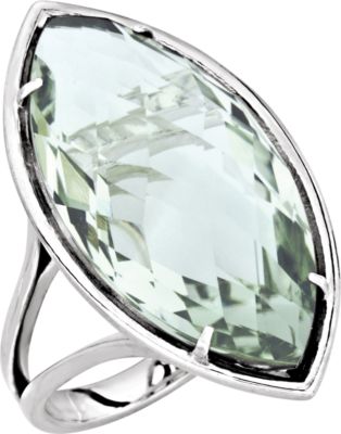 Genuine Green Quartz Ring