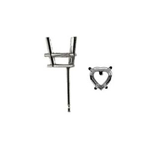 Lightweight Heart Earring with .030