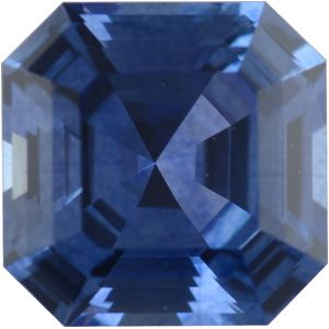 Royal Asscher Genuine Blue Sapphire (Black Box)