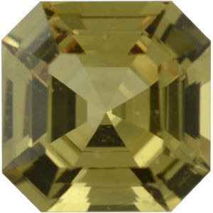 Royal Asscher Genuine Yellow Sapphire