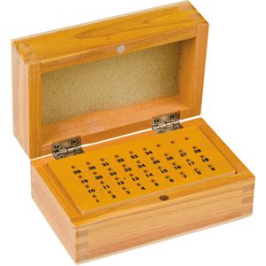 36 Hole Wooden Bur Box w/Lid