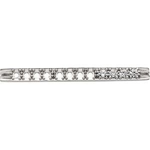 Round Illusion Plate Twelve Stone Strip Setting