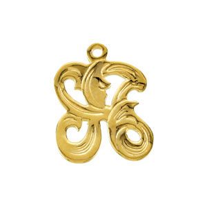 12.75mm Monogram Initial Dangle