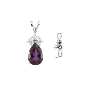 Pendant Mounting for Pear Shape Center