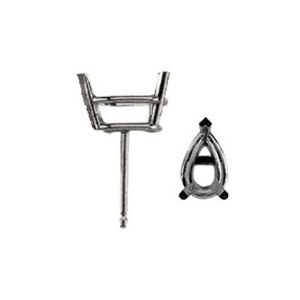 Pear Wire Basket Earrings