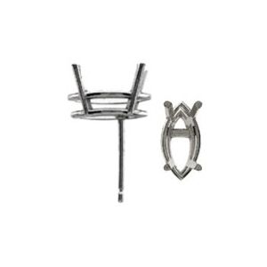 Lightweight Marquise Earring with .030