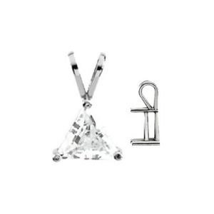 Solitaire Pendant Mounting for Triangle/Trillion Center