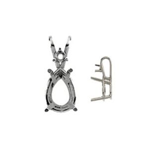 Pear Pendant with Accent