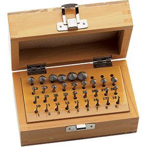 34pc Elite High Speed 70&deg; Bearing Bur Set