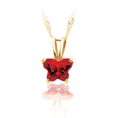 Bfly® CZ Birthstone Pendant with Box