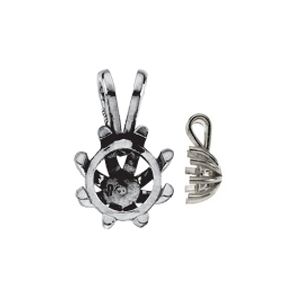 8-Prong Round Basket Pendant