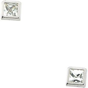 Youth Square CZ Earrings