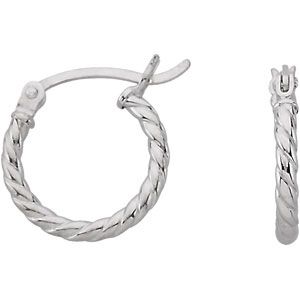 Youth Twisted Click Hoop Earrings