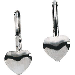 Youth Heart Lever Back Earrings