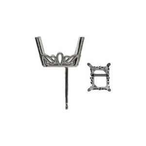 Emerald Scroll Setting&reg; Earring with .030
