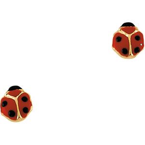 Ladybug Enamel  Earrings