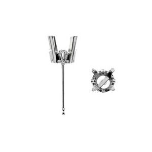 Round Scroll Setting&reg; Earring with .030