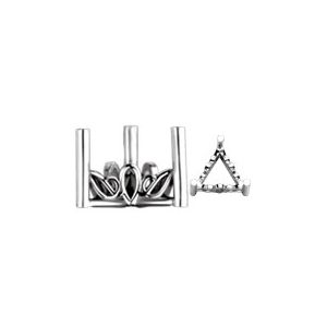 Triangle 3-Prong Scroll Setting®