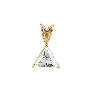 Scroll Setting&reg; Solitaire Pendant Mounting for Triangle/Trillion Center
