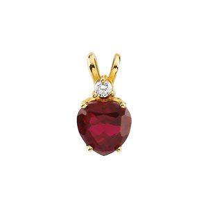 Pendant Mounting for Heart -Shaped Center