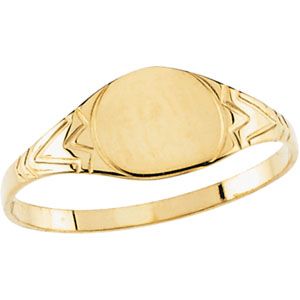 Youth Round Signet Ring