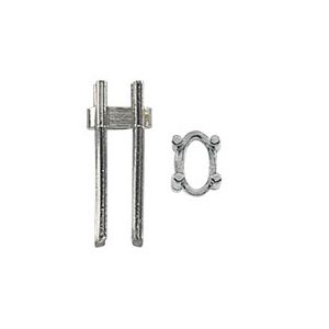 Oval 4-Prong Tall Wire Setting