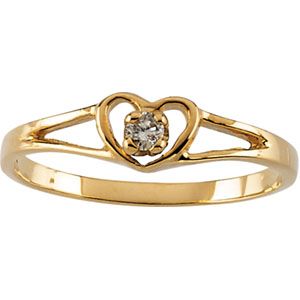 Youth Heart with Diamond Ring