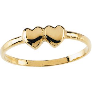 Youth Double Heart Ring