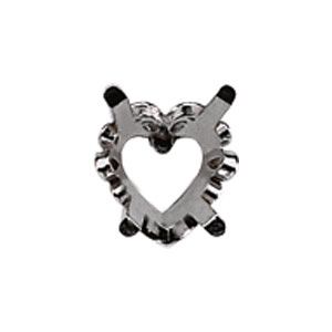 Heart 4-Prong Scroll Setting&reg; with Pad