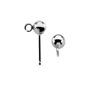 4.0mm Ball Earring with Jump Ring