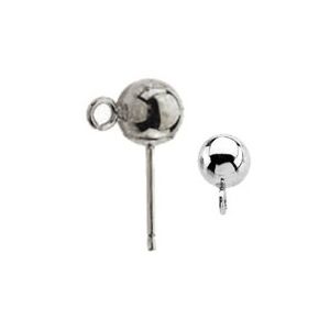 5.0mm Ball Earring with Jump Ring