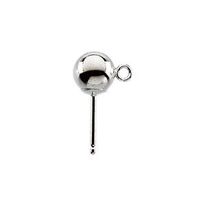 6.0mm Ball Earring with Jump Ring