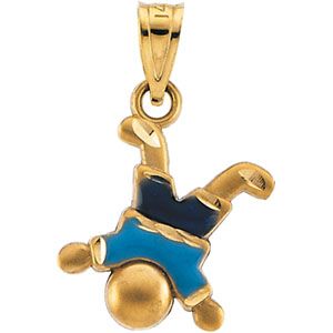 Little Boy Enamel Pendant