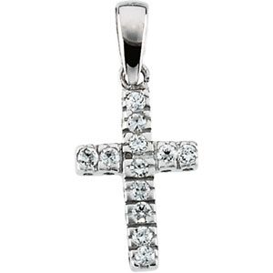 Youth CZ Cross Pendant