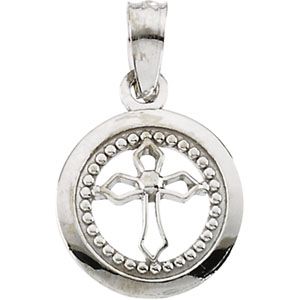 Youth Disc Cross Pendant