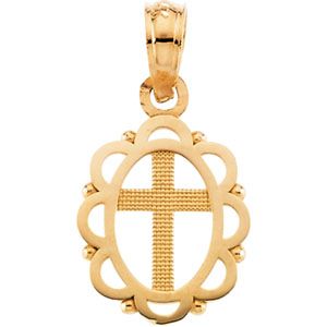 Youth Disc with Cross Pendant