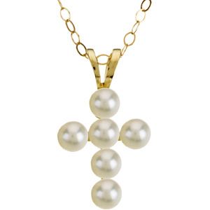 Youth Pearl Cross 15
