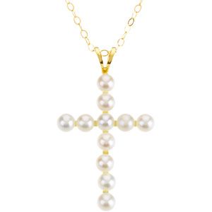 Youth Pearl Cross 15