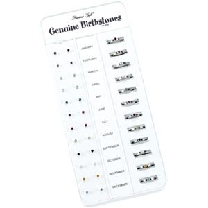24 Piece Children's Birthstone Ring and Earring Kit