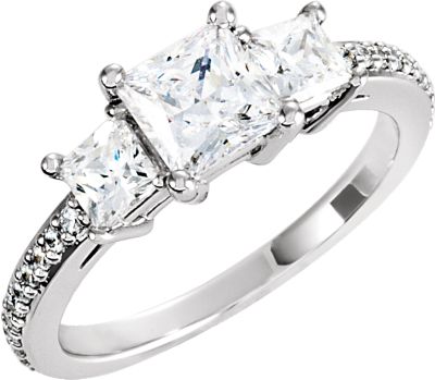 3-Stone Engagement Ring Mounting