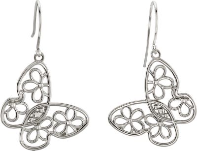 Butterfly & Floral Design Earrings