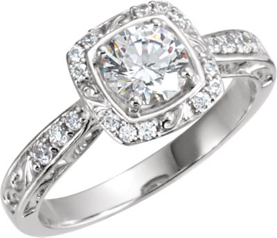 Sculptural-Inspired Engagement Ring