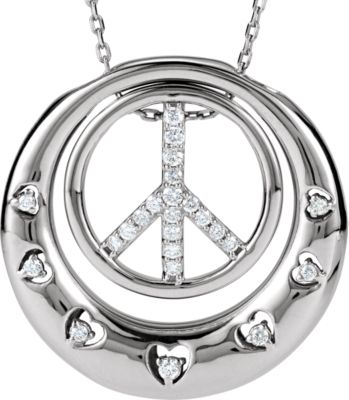 Peace Sign Necklace 