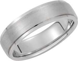 6mm Domed Band with Satin Finish